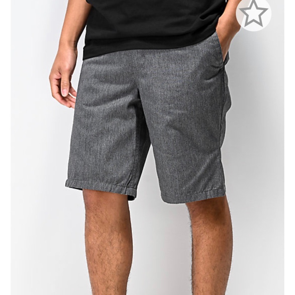 Freeworld Discord Dark Grey Chino Shorts
